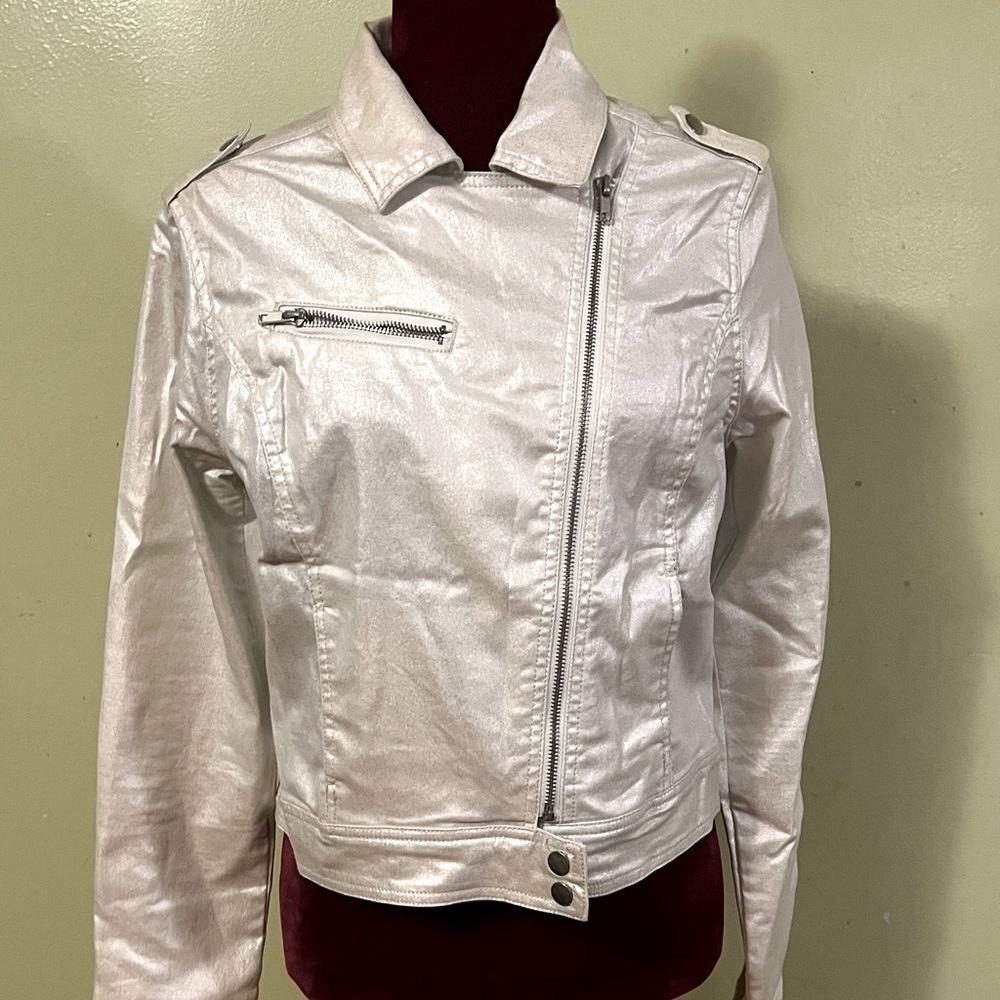 Silent Disco, M, Metallic white jacket